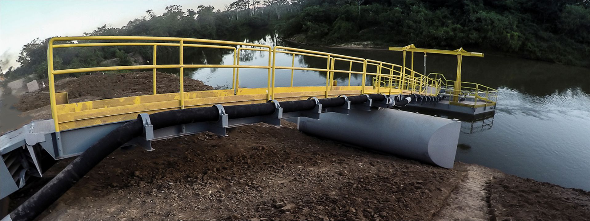 Estrutura de captação de água instalada pela Ístria